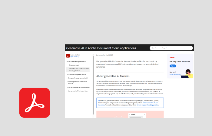 Generative AI features in Adobe Acrobat and Acrobat Reader - Climb ...